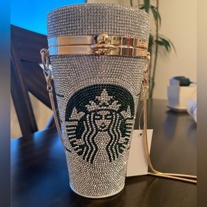 Rhinestone Starbucks Coffee Purse - NWT